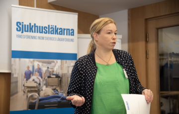 Elin Karlsson, ordförande i Sjukhusläkarna.