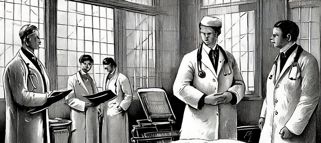 Sjukhusläkarna har en lång historia.